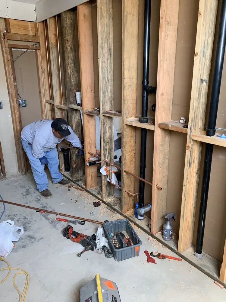 Commercial rough-in plumbing for Gas Line Repair in Berwick